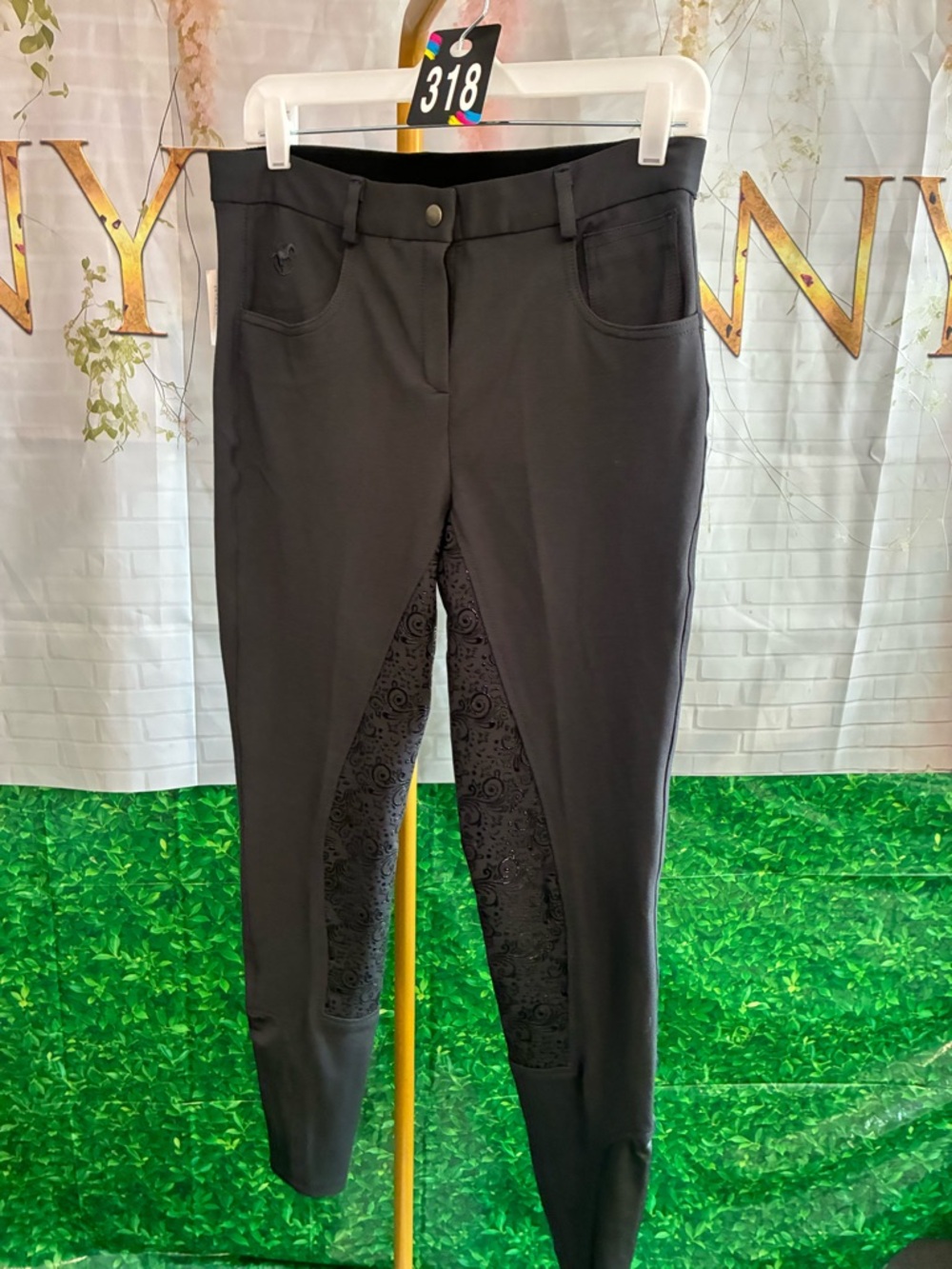 #318 Piper by SmartPak Black Riding Pants Size 32R (NWT)